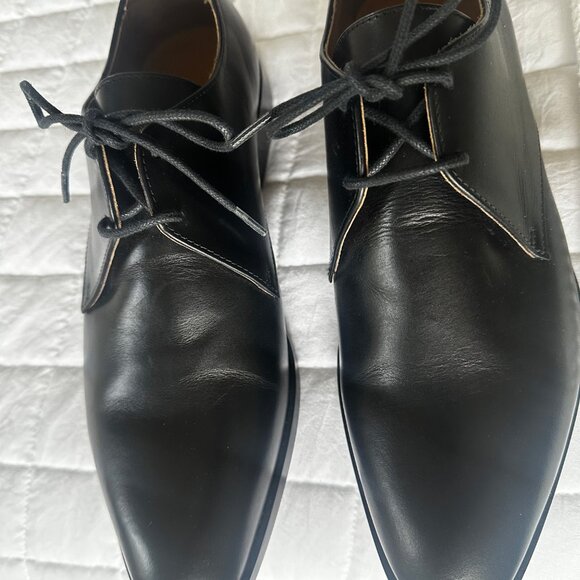 🖤 Everlane Black Leather Oxford Shoes – Size 8.5 (Made in Italy) Women's - Picture 5 of 8